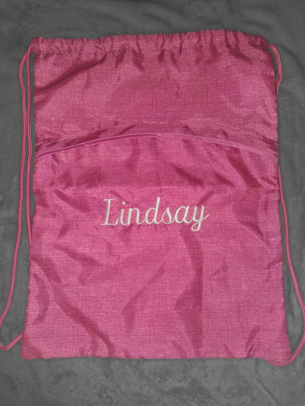 Lindsay pink textured fabric bag from the Thirty-One™ -Signature Collection